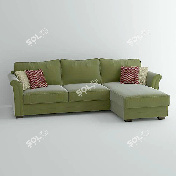 Modern Comfort: Sidney Sofa 3D model image 1