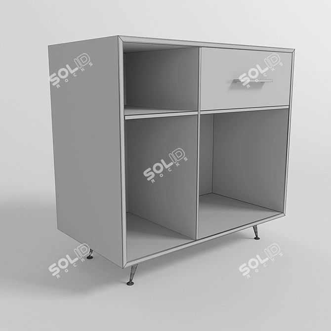 Modern Blue Sky Cabinet 3D model image 2