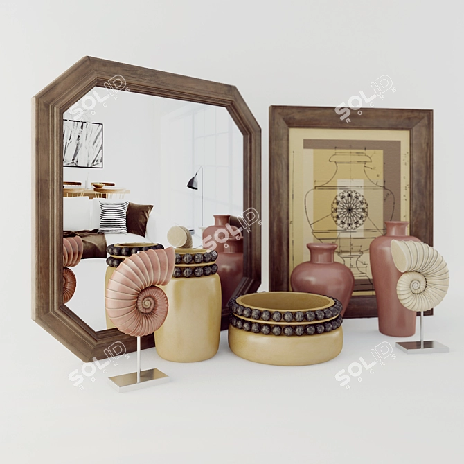 Italian Decor Set "Marioni 3D model image 1