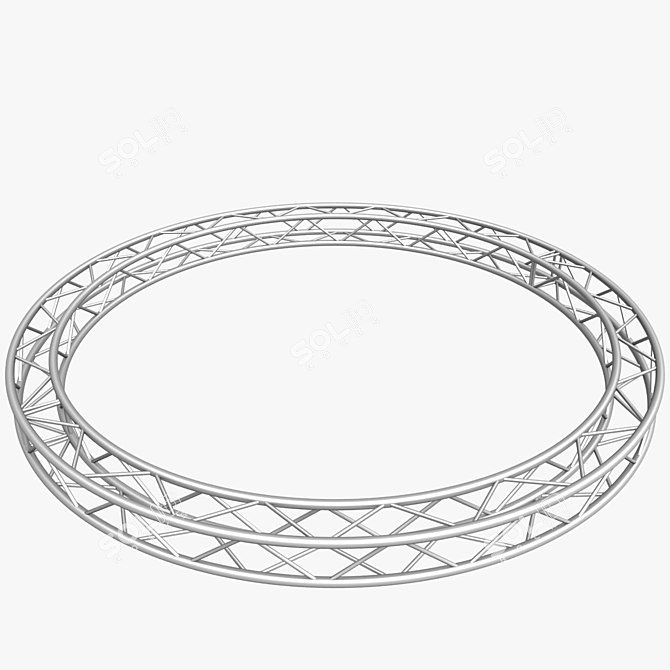 Modular Circle Square Truss (400cm) 3D model image 1