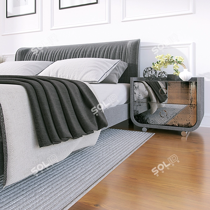 Dreamscape Comfort Bed Set 3D model image 2