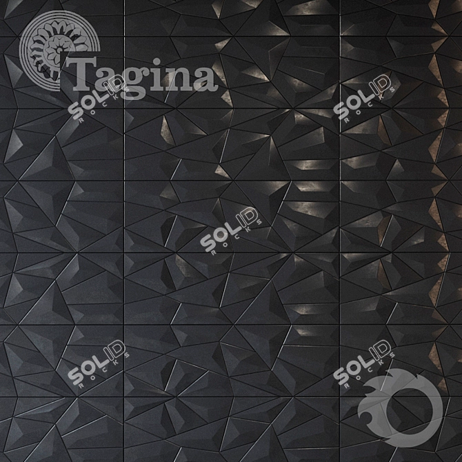 Elegant Detail Collection: 300x900 Tiles 3D model image 1