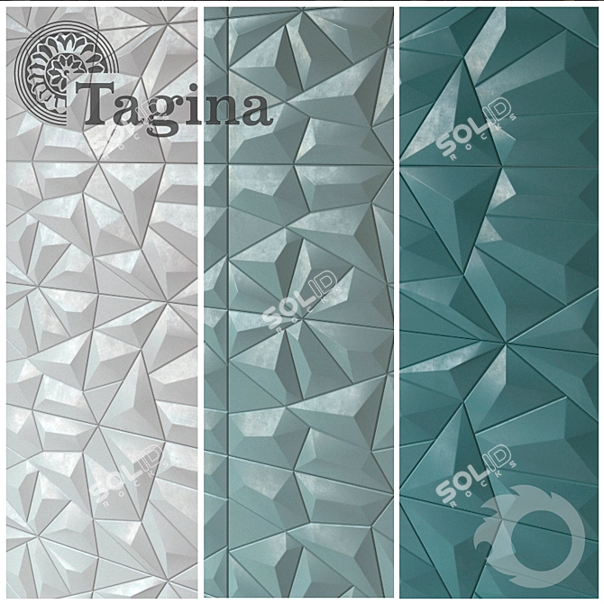 Elegant Detail Collection: 300x900 Tiles 3D model image 2
