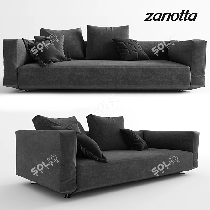 Sleek and Stylish Zanotta PIANOALTO 3D model image 1