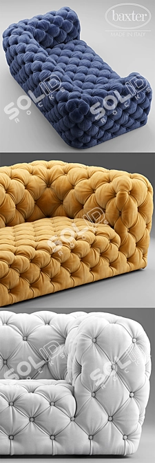 Baxter Chester Moon Sofa: Luxurious, Spacious, and Stylish 3D model image 2