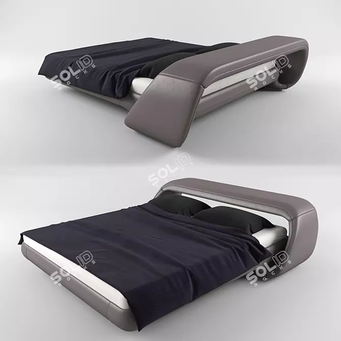 Luxury Air Lounge Bed by Meritalia 3D model image 1