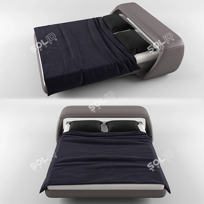 Luxury Air Lounge Bed by Meritalia 3D model image 2