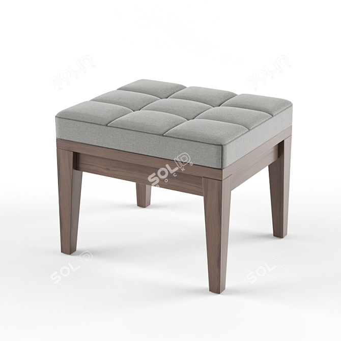 Contemporary Upholstered Seating Stool 3D model image 1