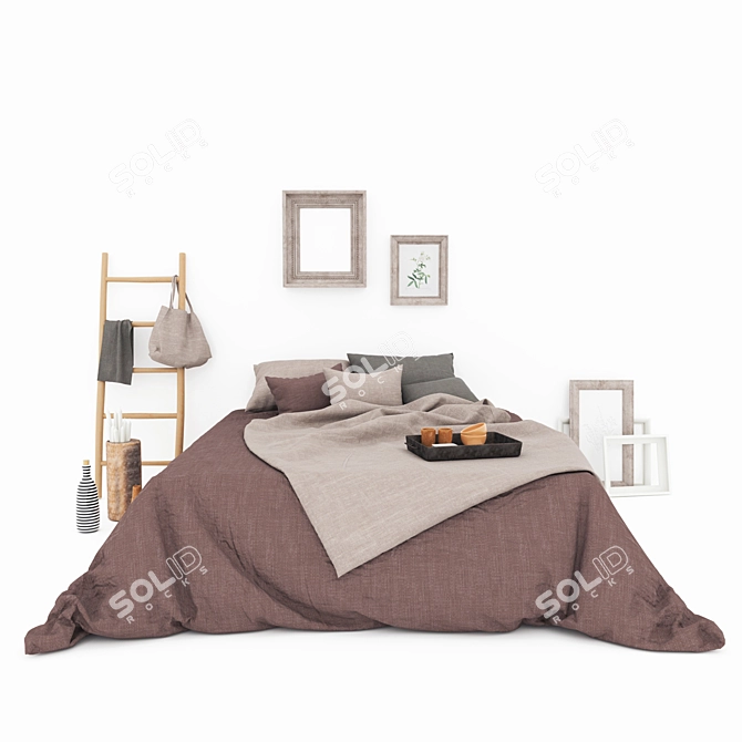 Elegant Decor Linens 3D model image 3