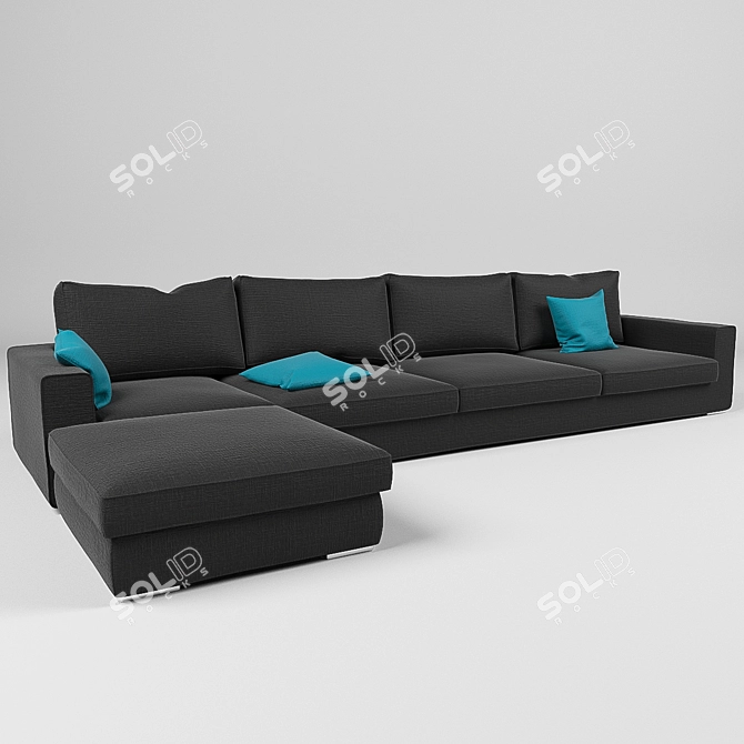 Corona Corner Sofa Set 3D model image 2