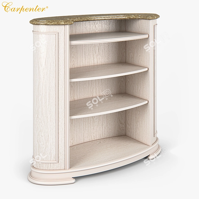 Carpenter Bar Table 1226x498x1148 3D model image 2