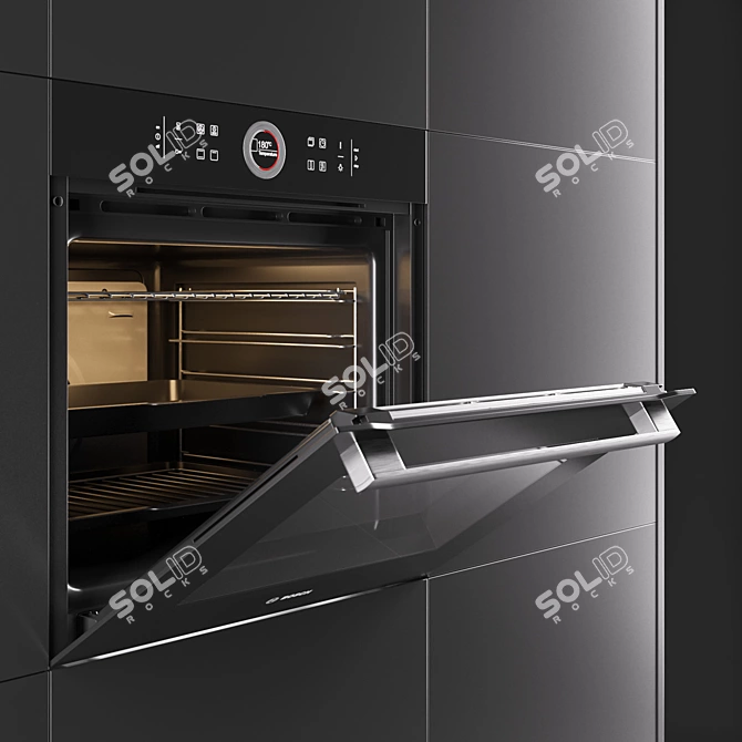 Title: BOSCH HBG634BB1 60cm Oven 3D model image 2