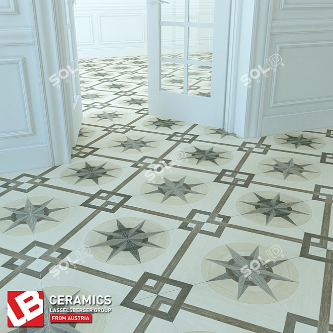 Orion Floor Tiles: Stunning LB-Ceramics 3D model image 1