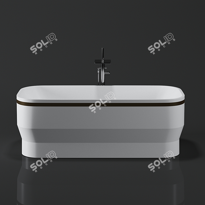 Luxury Freestanding Bathtub 3D model image 3