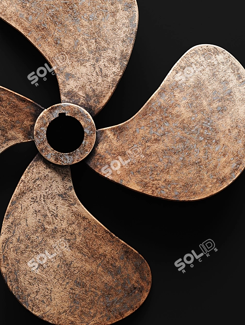 Nautical Copper Wall Display 3D model image 2