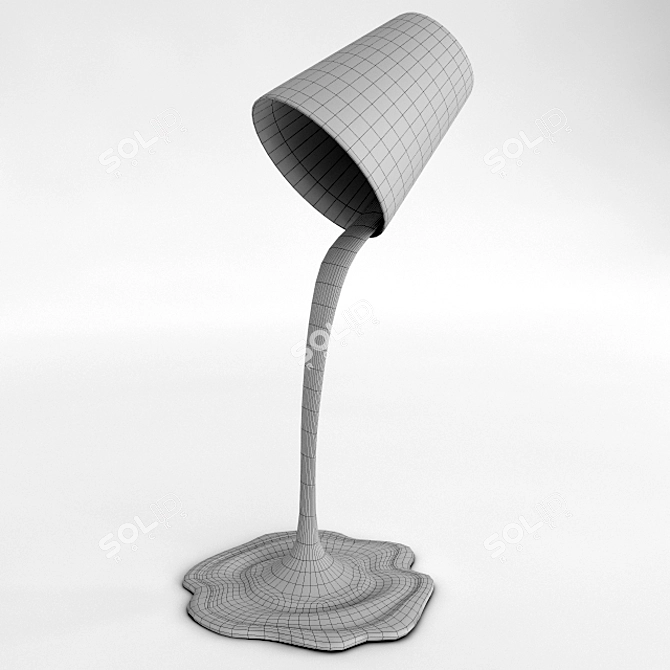 Sleek Paintlempa Lamp 3D model image 2