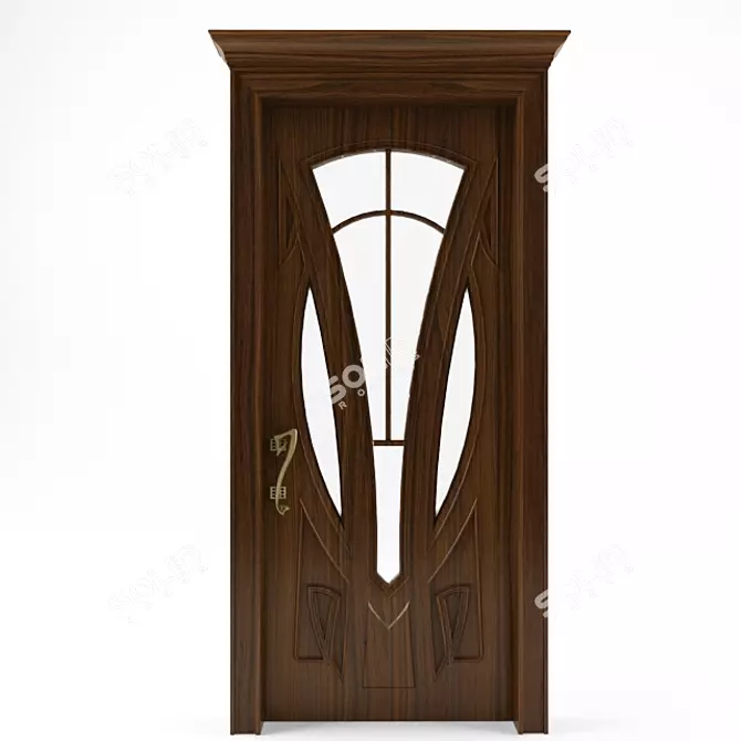 Sleek & Stylish 2100x900mm Interior Door 3D model image 1