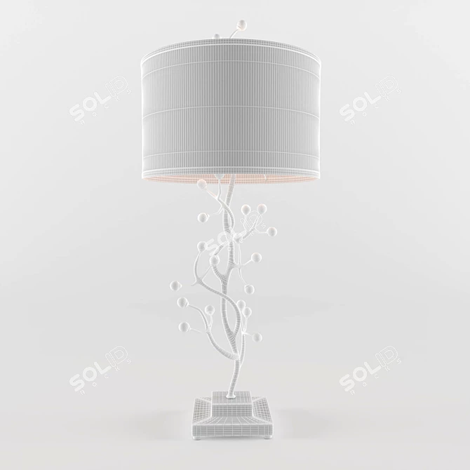 Elegant Bede Table Lamp 3D model image 2