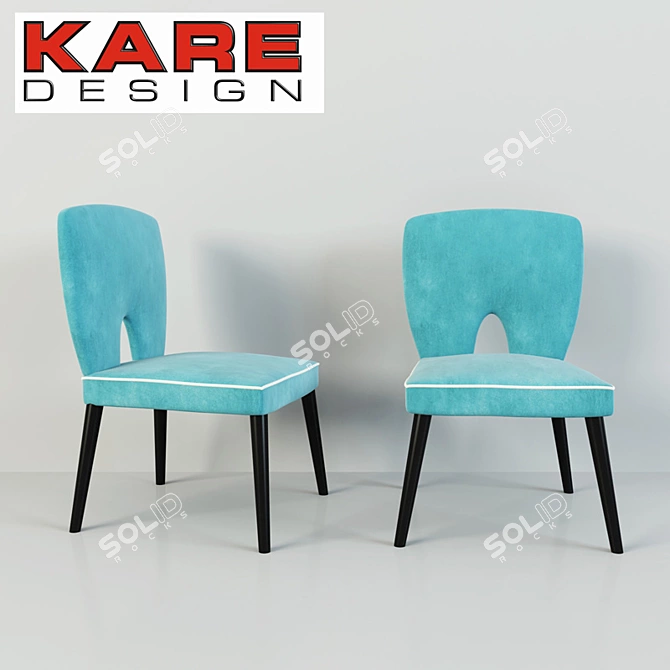 Sweet Seating: Kare Candyshop Stool 3D model image 2