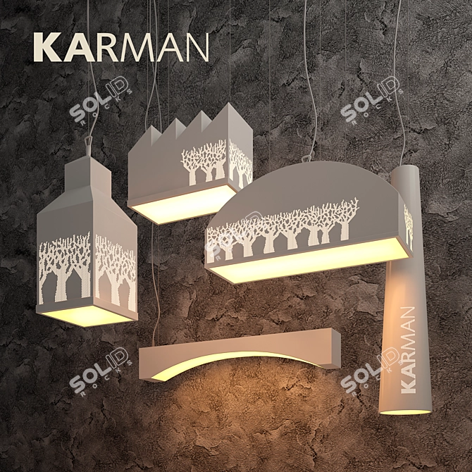 Karman My Love Pendant Light 3D model image 1