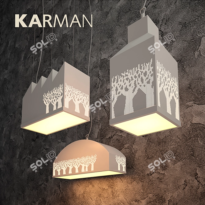 Karman My Love Pendant Light 3D model image 2