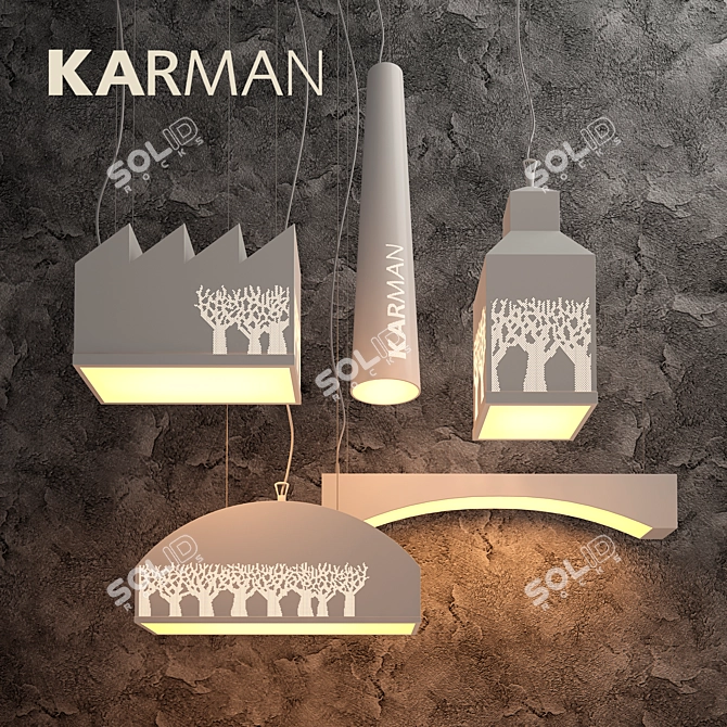 Karman My Love Pendant Light 3D model image 3