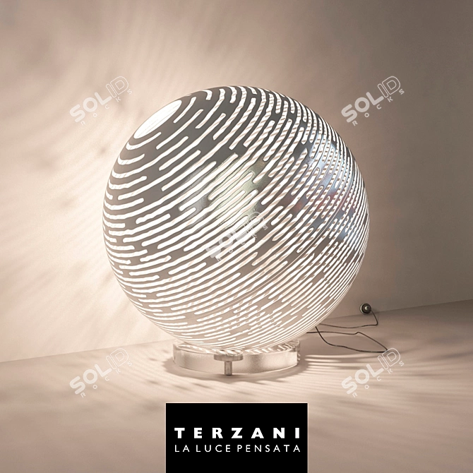 Elegant Terzani Magdalena Pendant Light 3D model image 2