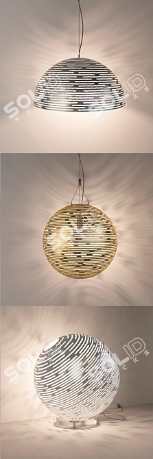 Elegant Terzani Magdalena Pendant Light 3D model image 3