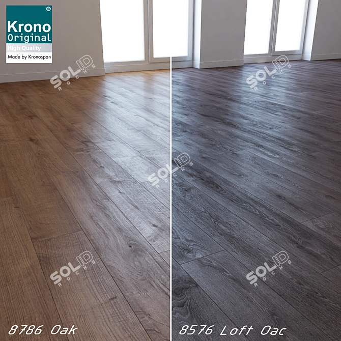 Krono Original Oak Laminate (No Plugins) 3D model image 1