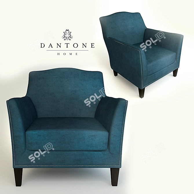 Canterbury Armchair: Elegant Comfort for Your Home 3D model image 1