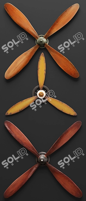 Title: Dynamic Duo: UMA Enterprises Propellers and RENWIL Art 3D model image 2