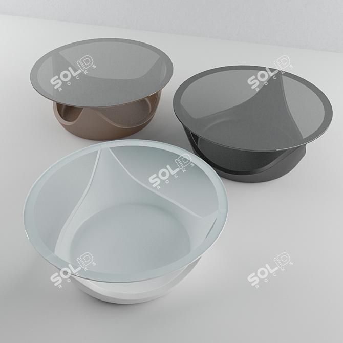 Bonaldo Arvo Coffee Table: Modern Elegance 3D model image 2