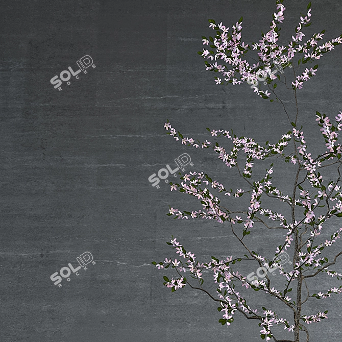 Pink Tree Decorative Vases - Exquisite Detail 3D model image 2