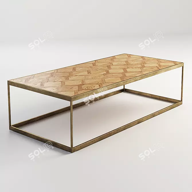 Modern Vernon Coffee Table - Stylish and Functional 3D model image 1