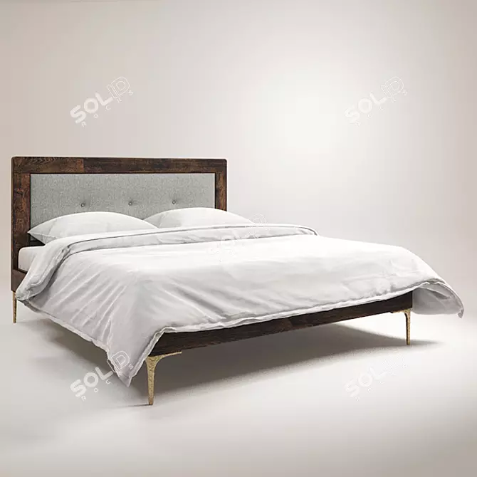 Gramercy Home Baily Bed - Stylish and Spacious 3D model image 1