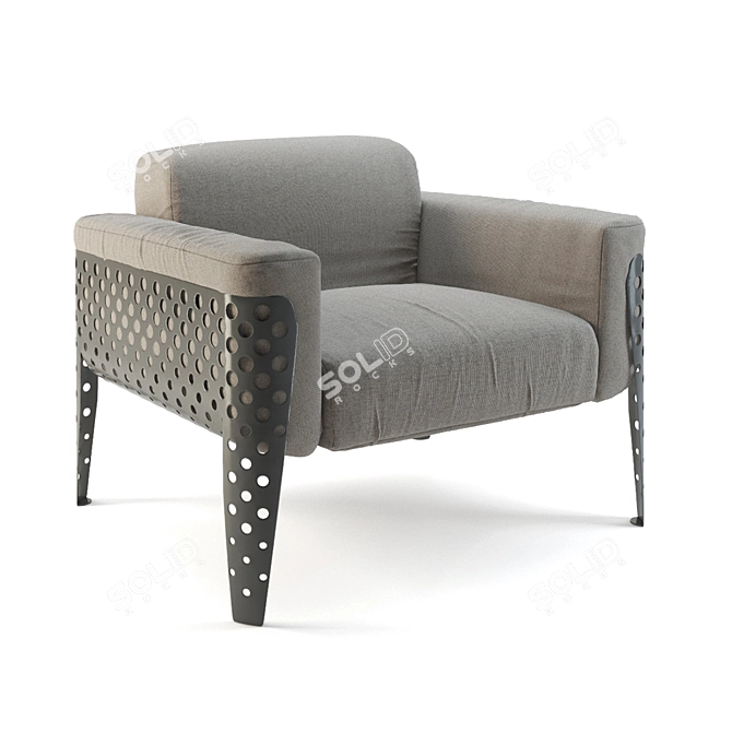 Pois Armchair: Elegant and Stylish 3D model image 1