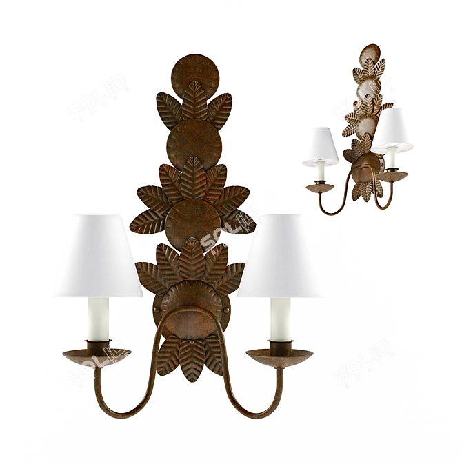 Vaughan WLA86 Wall Lights: Elegant Lighting with a Touch of British Charm 3D model image 1