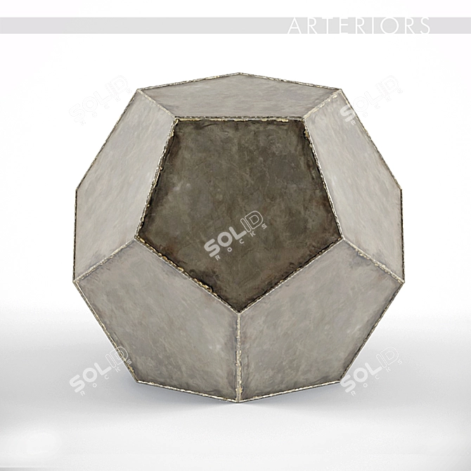Sleek Elegance: Arteriors Drea Side Table 3D model image 1
