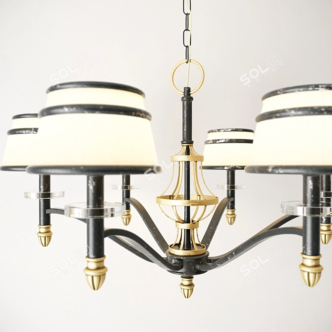 Elegant Helena Chandelier 3D model image 2