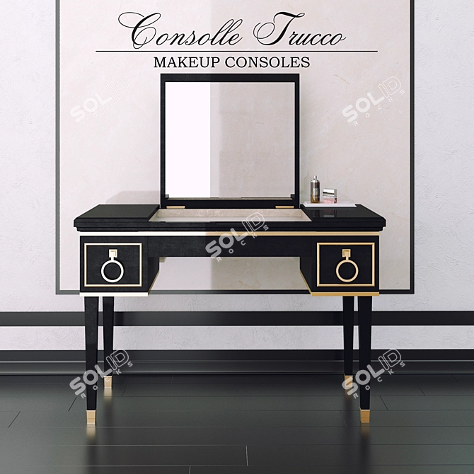 Luxury Lutetia Console: Elegant and Versatile 3D model image 1