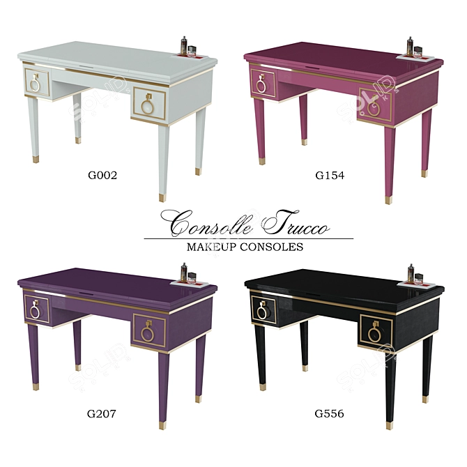 Luxury Lutetia Console: Elegant and Versatile 3D model image 2