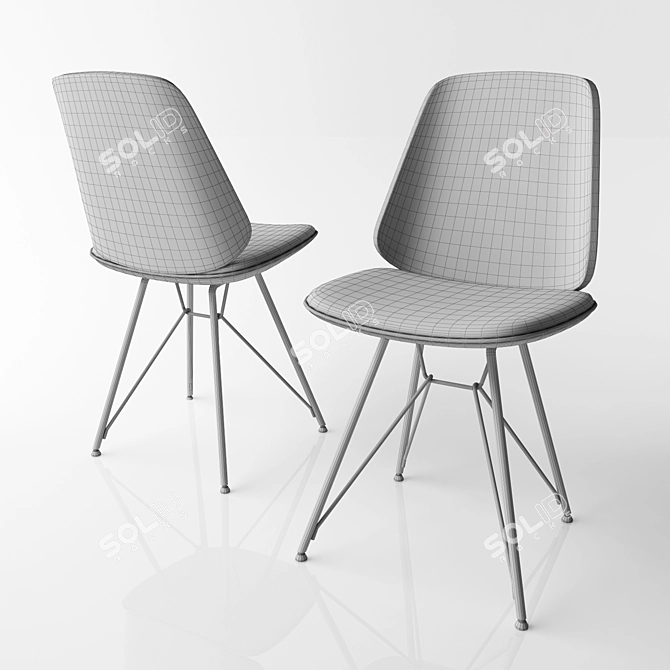 Zanotta June 2056: Sleek and Stylish Chair 3D model image 2