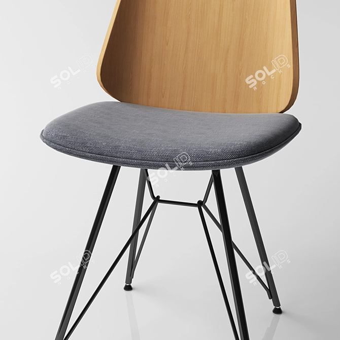 Zanotta June 2056: Sleek and Stylish Chair 3D model image 3