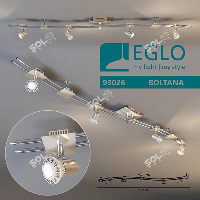 Eglo Boltana Track Lighting 3D model image 1