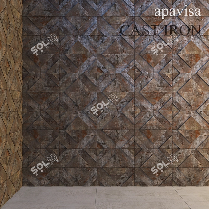 Apavisa Cast Iron Tiles 3D model image 2