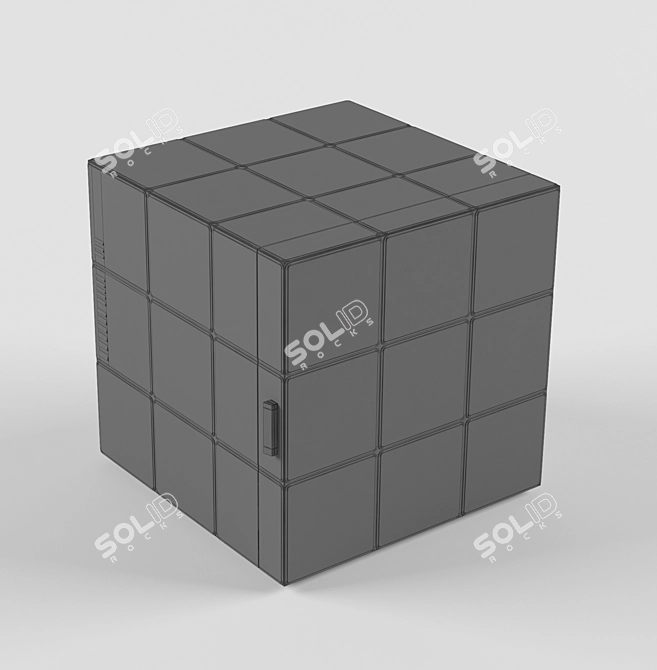 Rubiks Fridge: Compact Cubed Cooling 3D model image 2