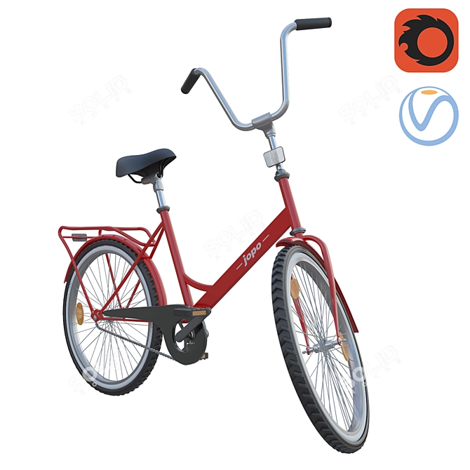 Finnish Jopo Bike: Classic & Versatile 3D model image 1