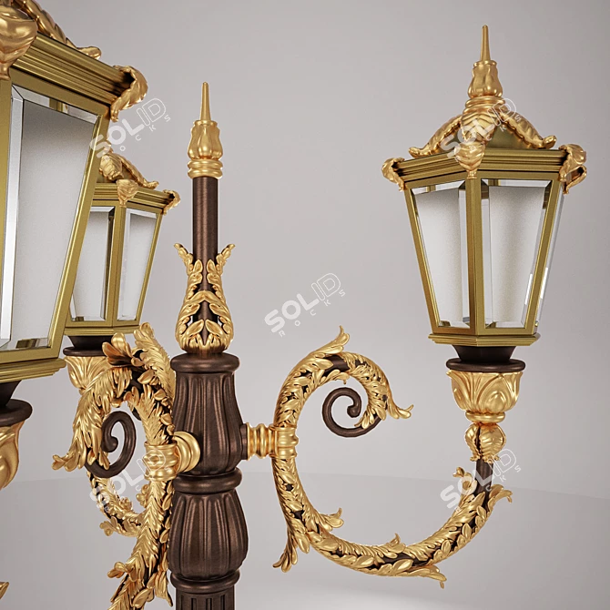 Tall Street Light, 330 cm 3D model image 2