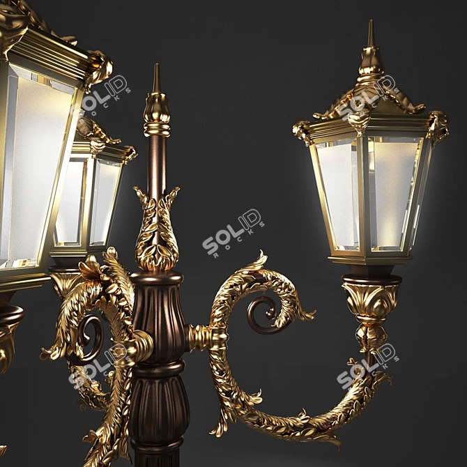 Tall Street Light, 330 cm 3D model image 3