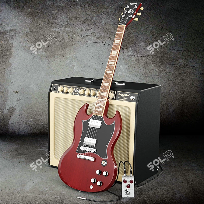 Gibson Guitar Set: Tone King Imperial & Archer Pedal 3D model image 1